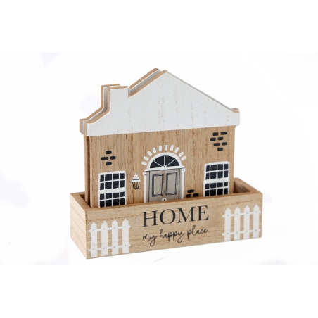 סט 4 תחתיות לכוסות דגם HOME במתקן עץ