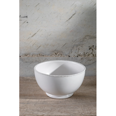 קערת פונפון לבנה