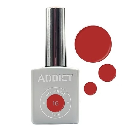לק ג'ל אדיקט צבע כתום שקיעה ADDICT 16