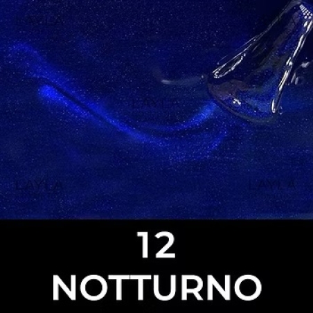 לק ג'ל לילה מילאנוצבע כחול כהה מטאלי Notturno - 12