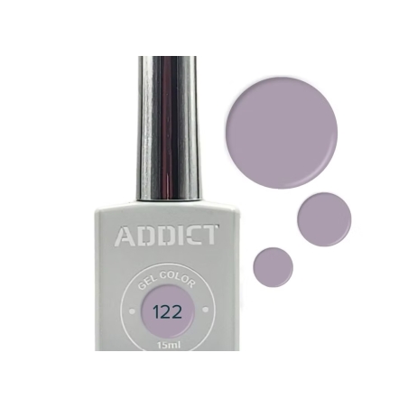 לק ג'ל אדיקט 122 - סגול לילך - ADDICT