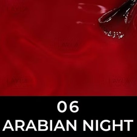 לק ג'ל לילה מילאנו צבע בורדו בהיר Arabian Night - 6