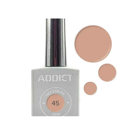 לק ג'ל אדיקט צבע גוף פיצ'י בהיר ADDICT 45