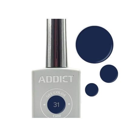 לק ג'ל אדיקט צבע כחול כהה ADDICT 31