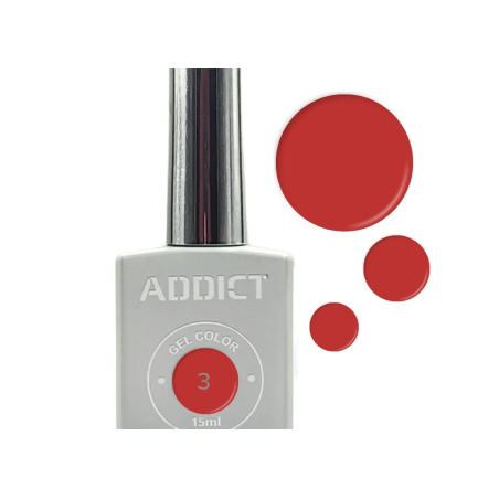 לק ג'ל אדיקט צבע כתום קייציי' ADDICT #03