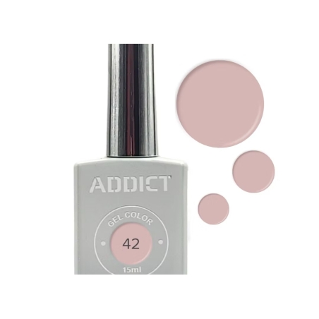 לק ג'ל אדיקט צבע ורוד עתיק ביבי ADDICT 42