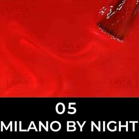 לק ג'ל לילה מילאנו צבע אדום כתום Milano by Night - 5