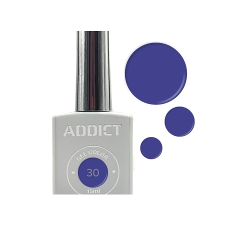 לק ג'ל אדיקט צבע סגול ADDICT 30