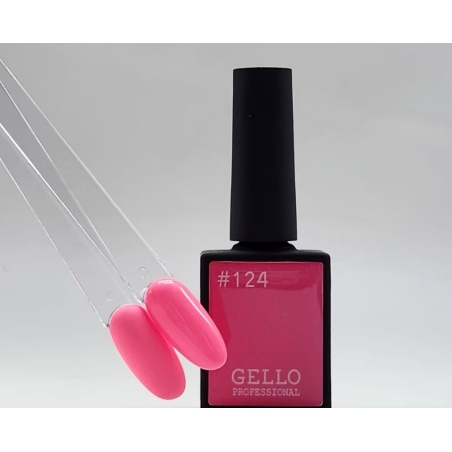 לק ג'ל ג'לו צבע ורוד מסטיק זוהר GELLO #124