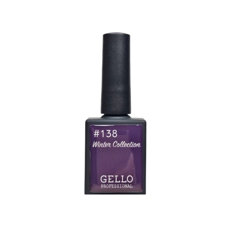 138 לק ג'ל ג'לו אפור סגלגל GELLO