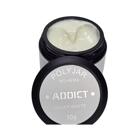 פוליג'ל MILKY WHITE 30 גרם ADDICT