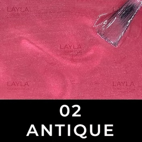 לק ג'ל לילה מילאנו צבע ורוד עתיק מטאלי 2 - Antique