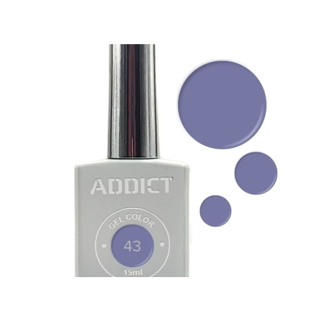 לק ג'ל אדיקט צבע סגול עתיק בהיר ADDICT 43