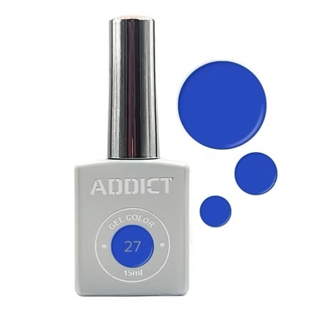 לק ג'ל אדיקט צבע כחול עמוק ADDICT 27
