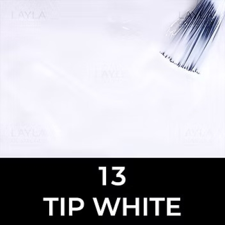 לק ג'ל לילה מילאנו צבע לבן טיפקס Tip White - 13