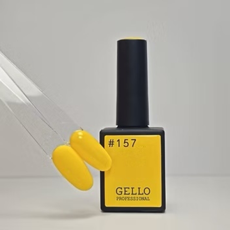 157 לק ג'ל ג'לו צהוב שמש GELLO