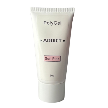 ADDICT פוליג'ל SOFT PINK 60 גרם