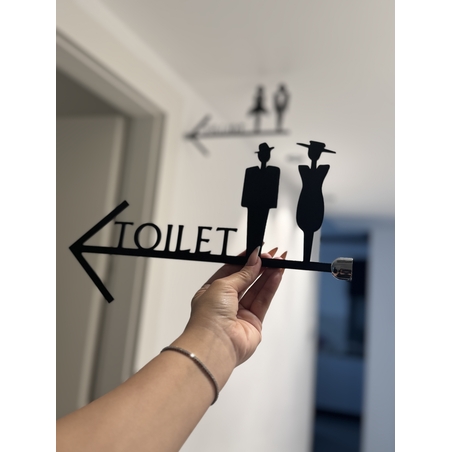 שלט תלייה לקיר - שירותים