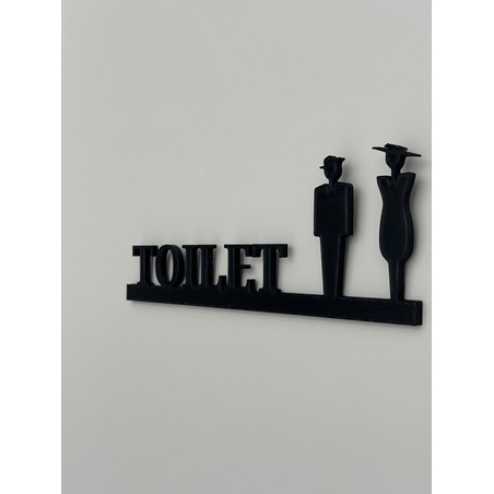 שלט לדלת שירותים