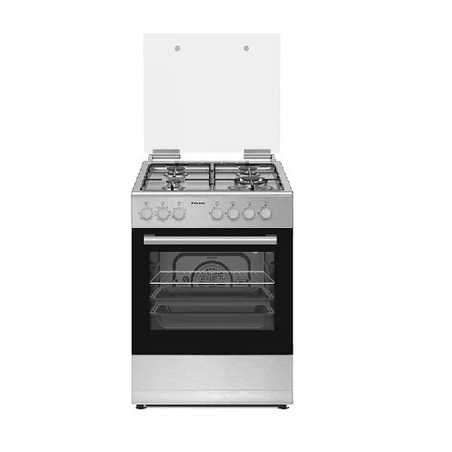 תנור משולב גז 60 פירלס Peerless PR 6006 IX-SBF-TRB כסוף