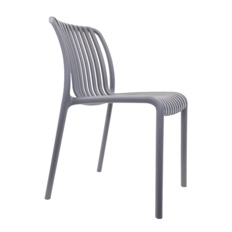 כסא אפור בהיר פנים+חוץ דגם PP-902 מבית MIRA