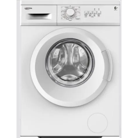 מכונת כביסה פתח חזית 6 קג 1000 סל”ד WM6110 לבן Crystal