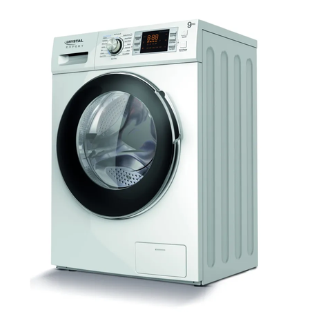 מכונת כביסה פתח חזית 9 ק”ג 1400 סל”ד Crystal MW91400