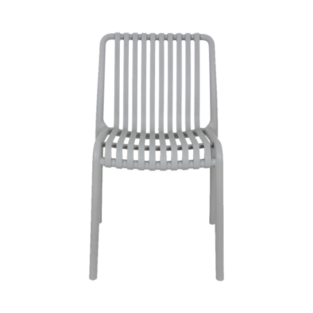 כיסא לגינה ולבית דגם MIRA PP-776 צבע אפור בהיר