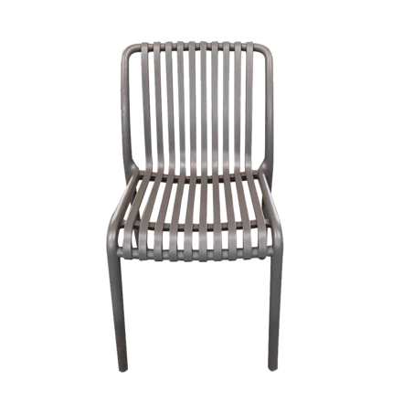 כיסא לגינה ולבית דגם MIRA PP-776 צבע אפור פחם