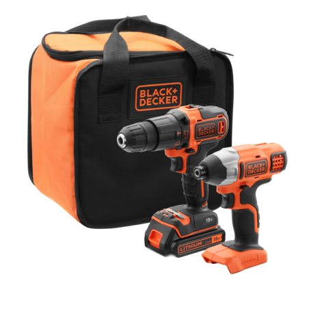 סט מקדחה+מברגה דגם BCK21S1S-QW מבית BLACK&DECKER