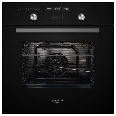 תנור בנוי שחור דיגטלי MO70 GB קריסטל Crystal