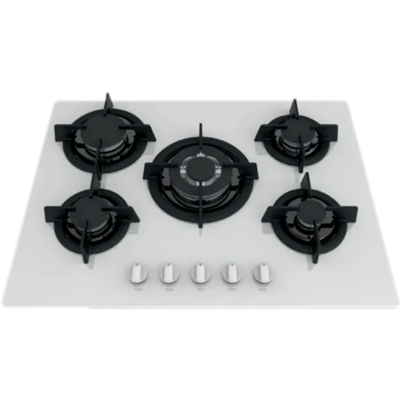 כיריים 5 להבות ML-7030GB זכוכית לבנה MULLER