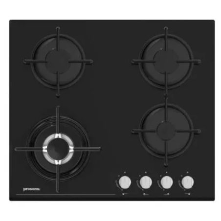 כיריים 4 להבות זכוכית שחור Prosonic PR 604 GB