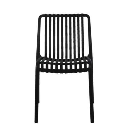 כיסא לגינה ולבית דגם MIRA PP-776 צבע שחור
