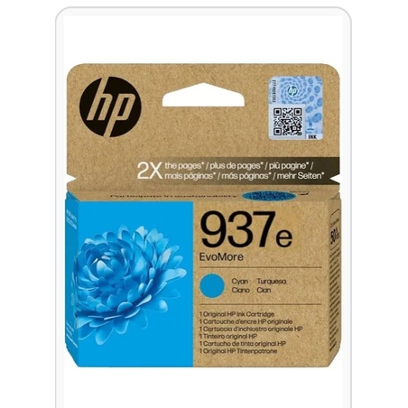 דיו כחול מקורי למדפסת 1650 ף HP-937e  4S6W8NE