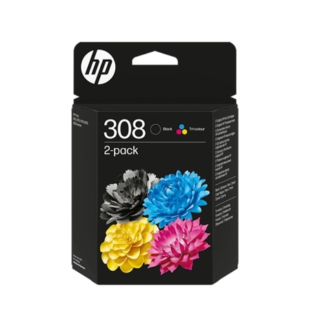 דיו שחור וצבעוני מקורי למדפסת-HP 308 7FP21UE