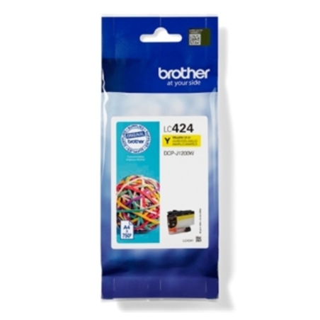 דיו צהוב מקורי למדפסת ברדר BROTHER LC424Y