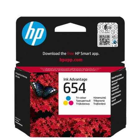 דיו צבעוני מקורי למדפסת HP 654 7FP38UE