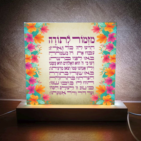 תמונת אור מזמור לתודה