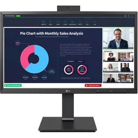 מסך מחשב ''LG 24BP750C-B FHD IPS 23.8 - שחור