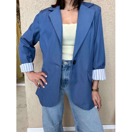 בלייזר שרוול פסים