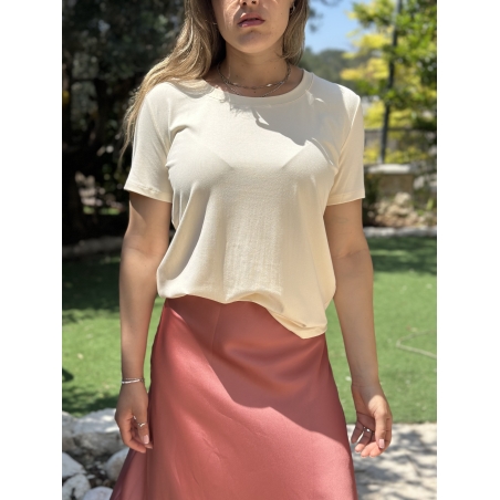 חולצת בייסיק אורן שמנת