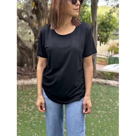 חולצת בייסיק אורן שחור