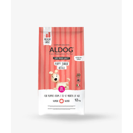 אלדוג מונופרוטאין גורים ארטיקה סלמון לגזע בינוני\גדול 12 ק