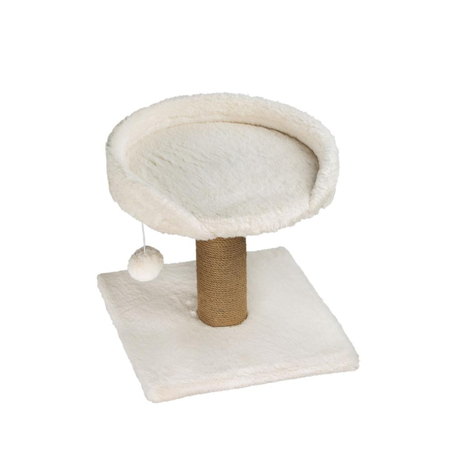 מתקן גירוד לבן לחתול גובה 40