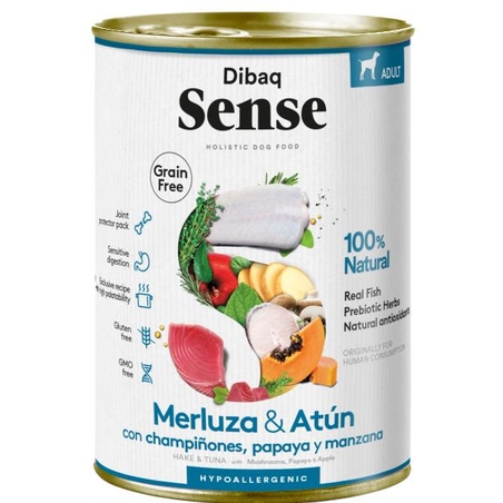 שימורי דיבאק סנס בקלה וטונה לכלב 380 גרם Sense