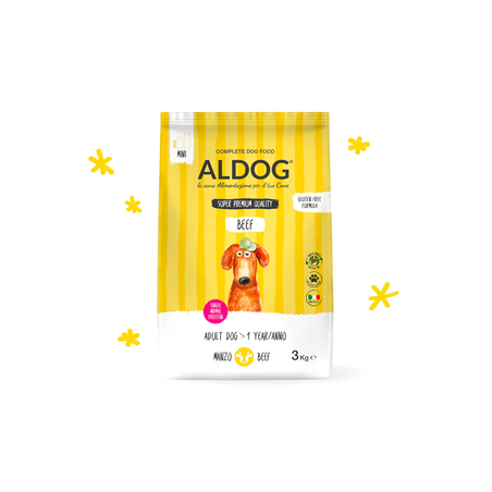 אלדוג מונופרוטאין בקר לגזע קטן 3 ק