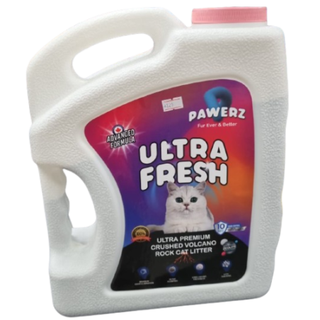חול Ultra Fresh מכיל חול וולקני פחם פעיל וזאוליט 10 ל' בג'ריקן