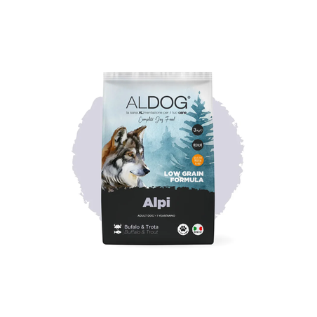 אלדוג  מופחת דגנים אלפי באפלו ופורל לגזע בינוני גדול 3 ק