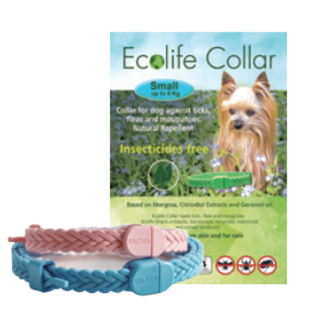 קולר אקולייף טבעי לכלב עד 8 ק